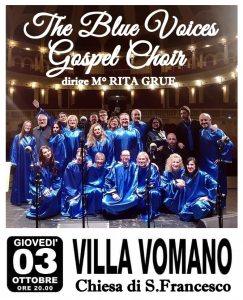 Giovedì 3 ottobre alle ore 20 vi aspettiamo a Val Vomano nella Chiesa di San Francesco